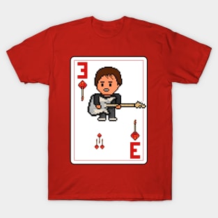 Pixelrockstars Three of Diamonds Playing Card T-Shirt